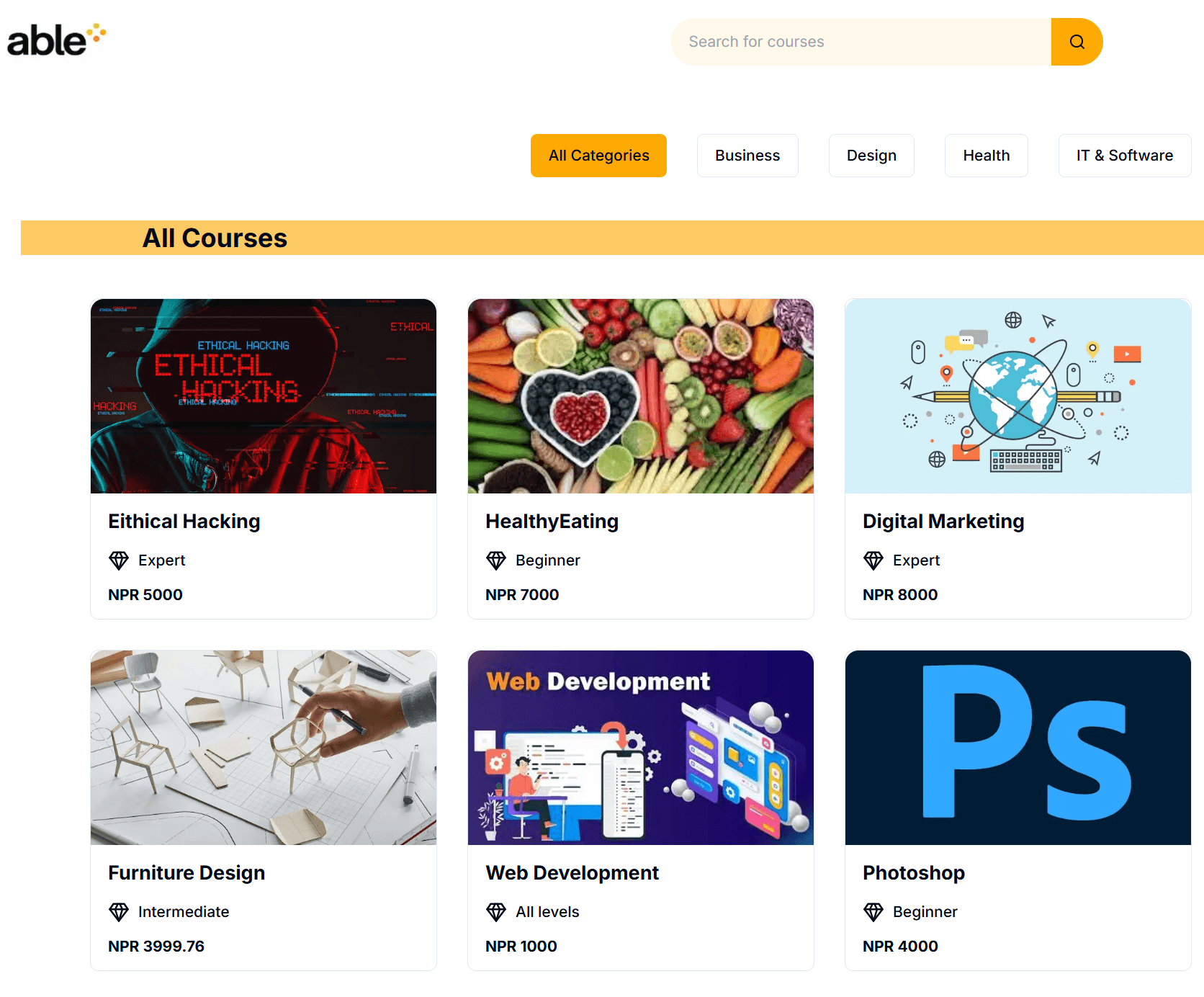 Able-Elearning Platform