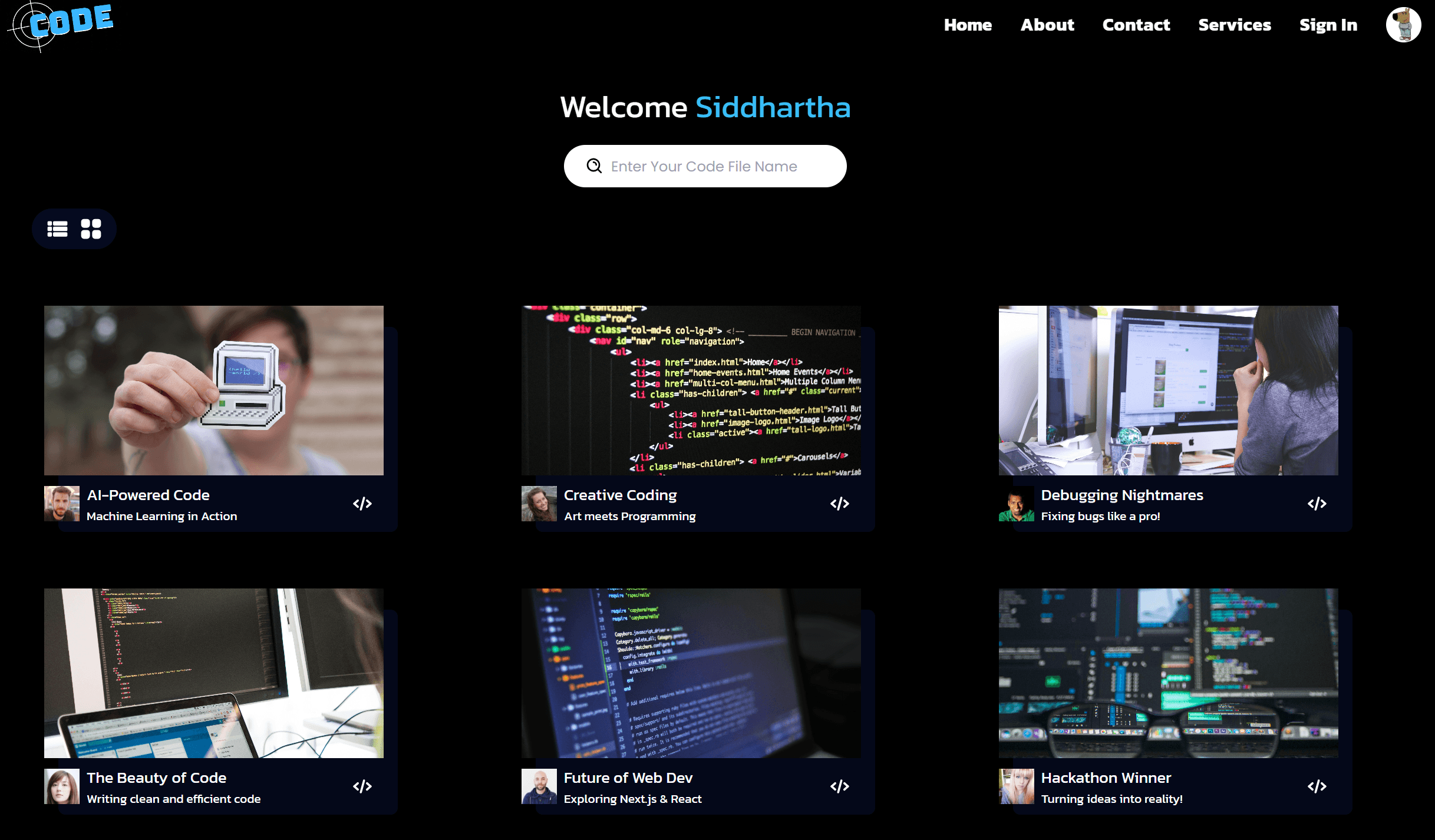 CodeSnipe-Online Code Editor