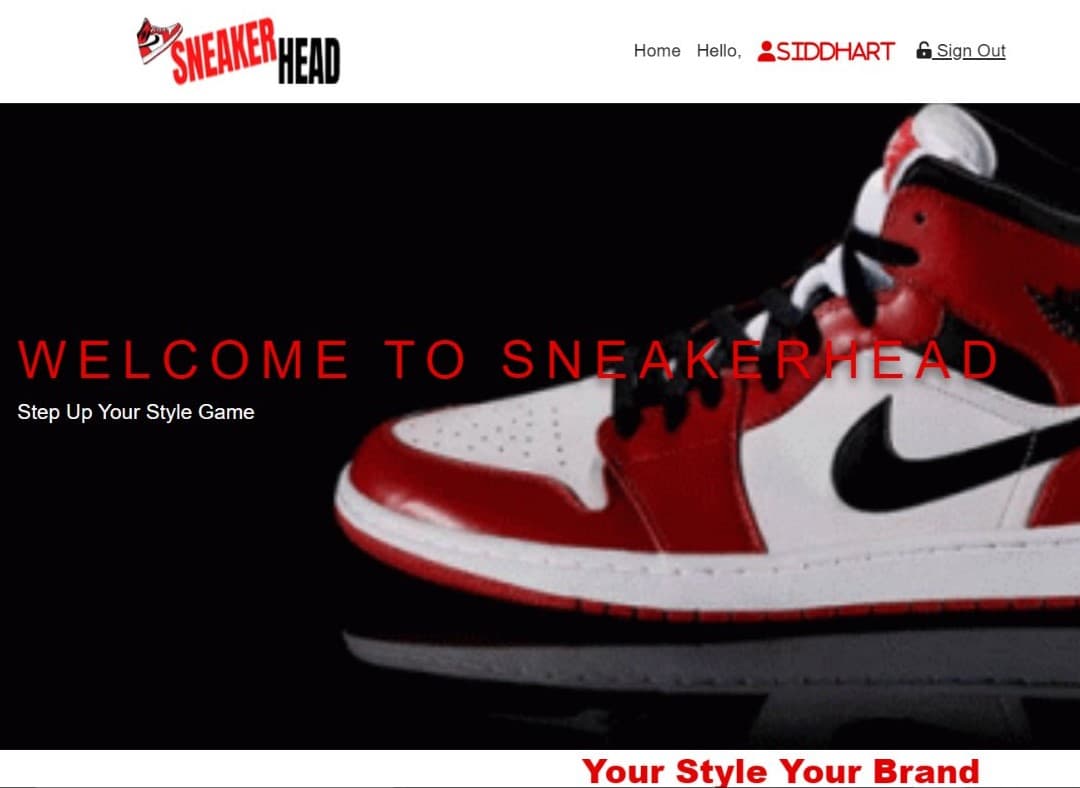 Sneakerhead E-commerce Platform